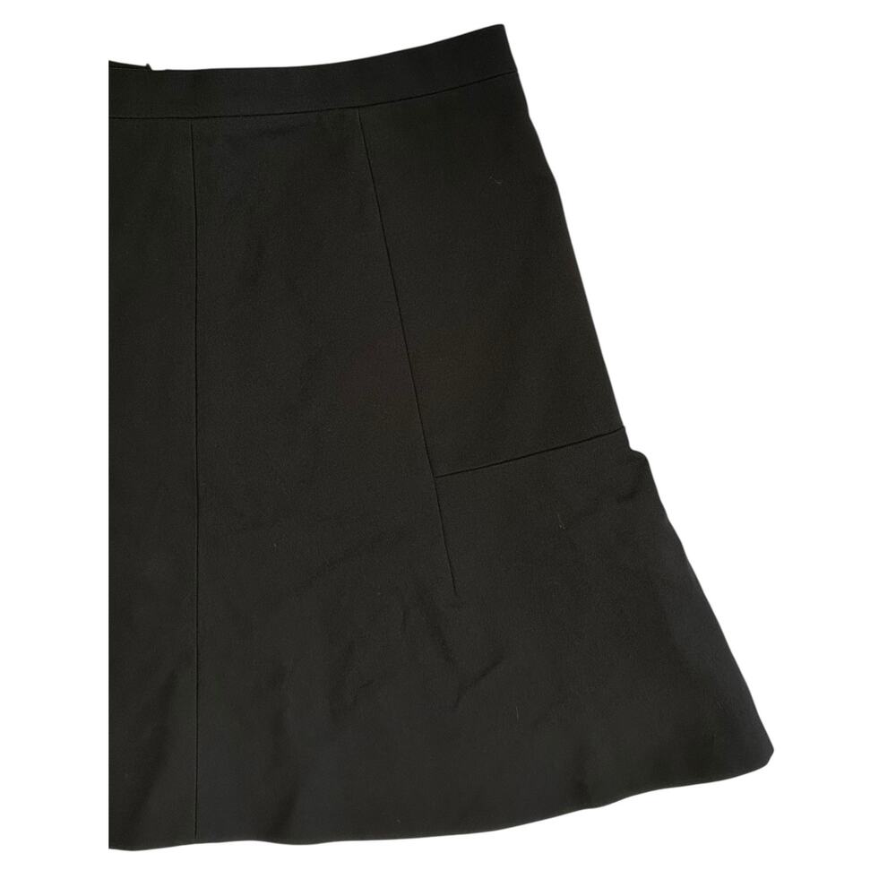 J. Crew Fluted Skirt in Double Crepe Black 03394 Size 2 - Picture 4 of 7